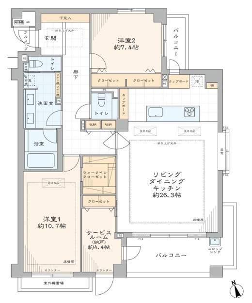 パークコート市谷加賀町二丁目 2階 その他